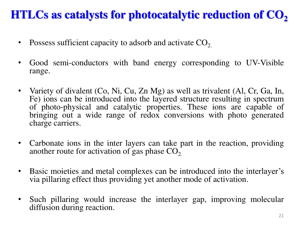 htlcs as catalysts for photocatalytic reduction