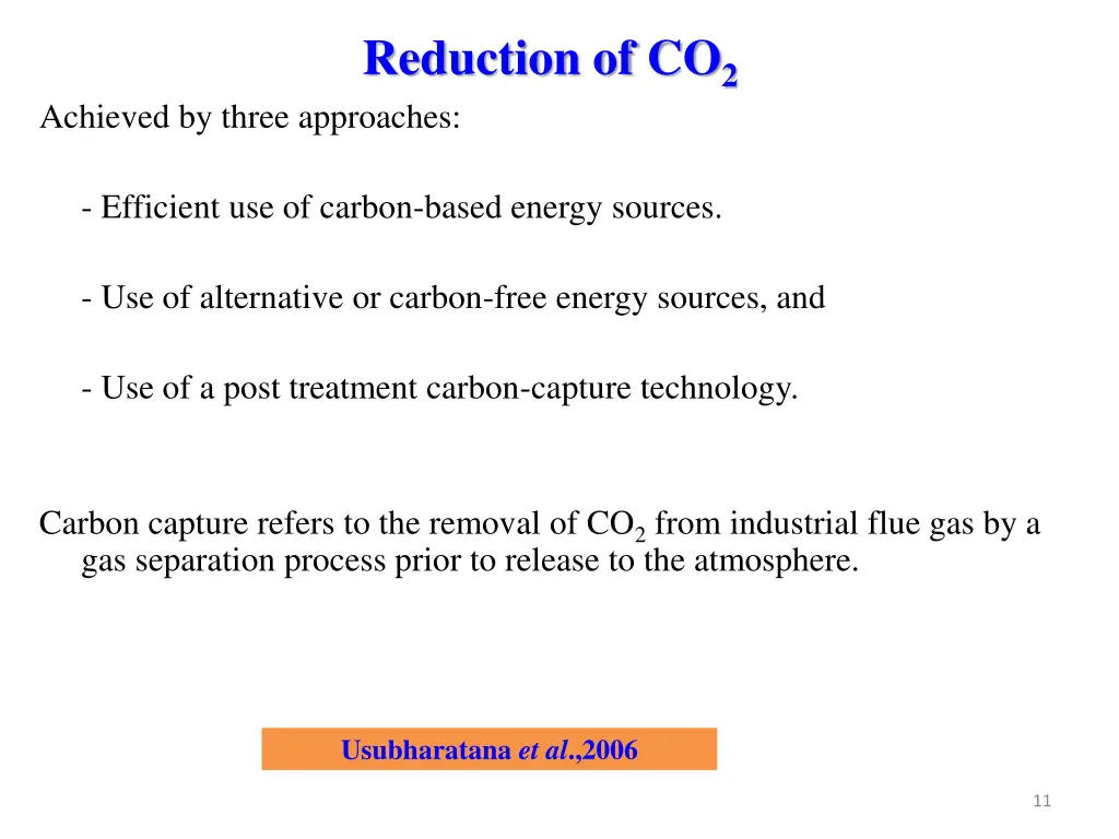 reduction of co 2