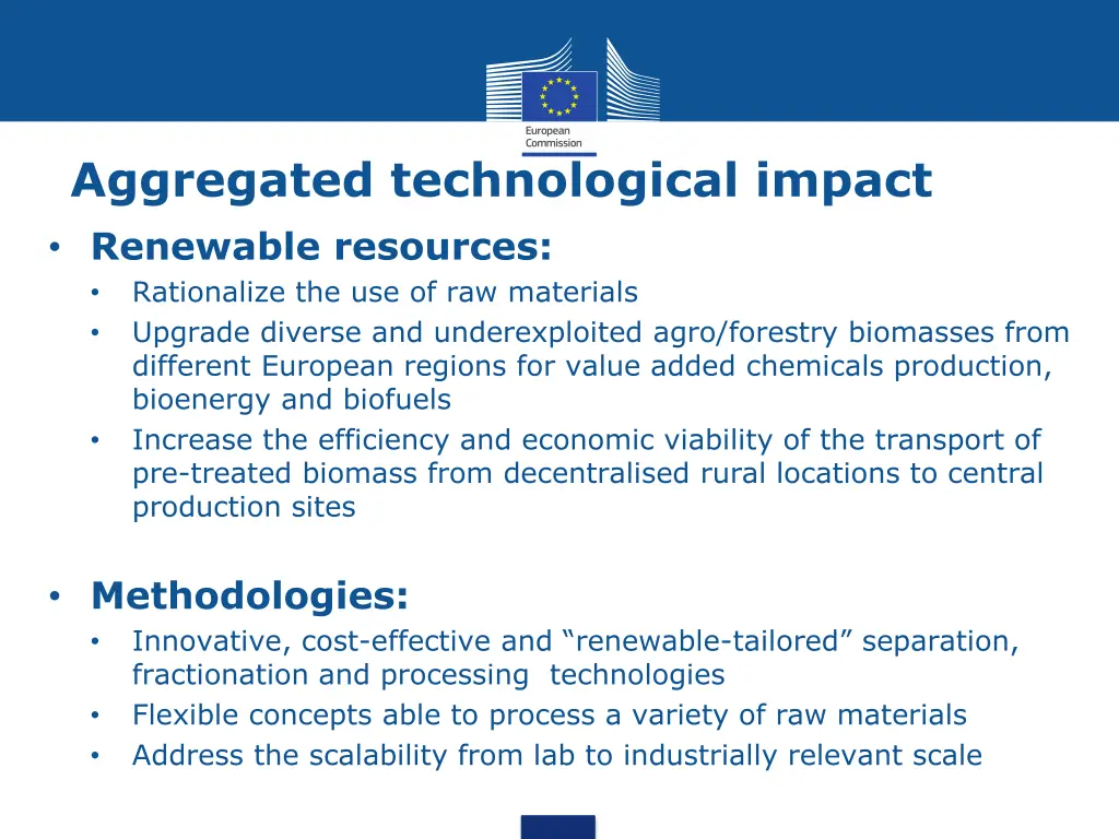 aggregated technological impact renewable