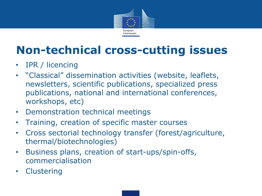 non technical cross cutting issues