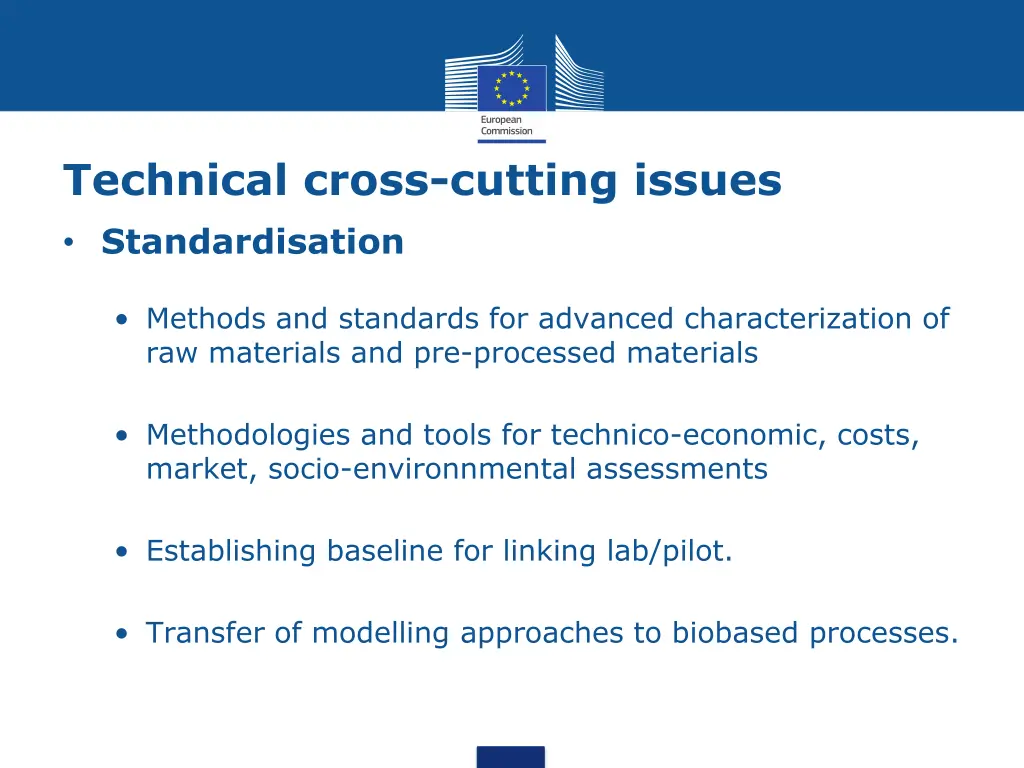 technical cross cutting issues standardisation