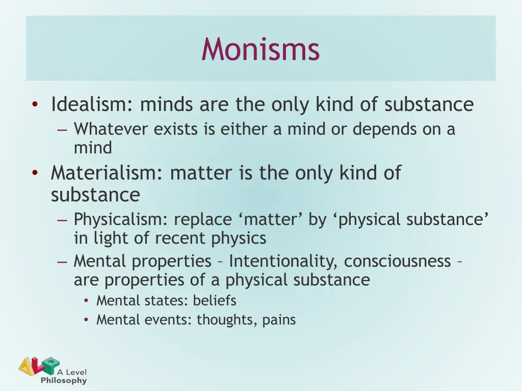 monisms