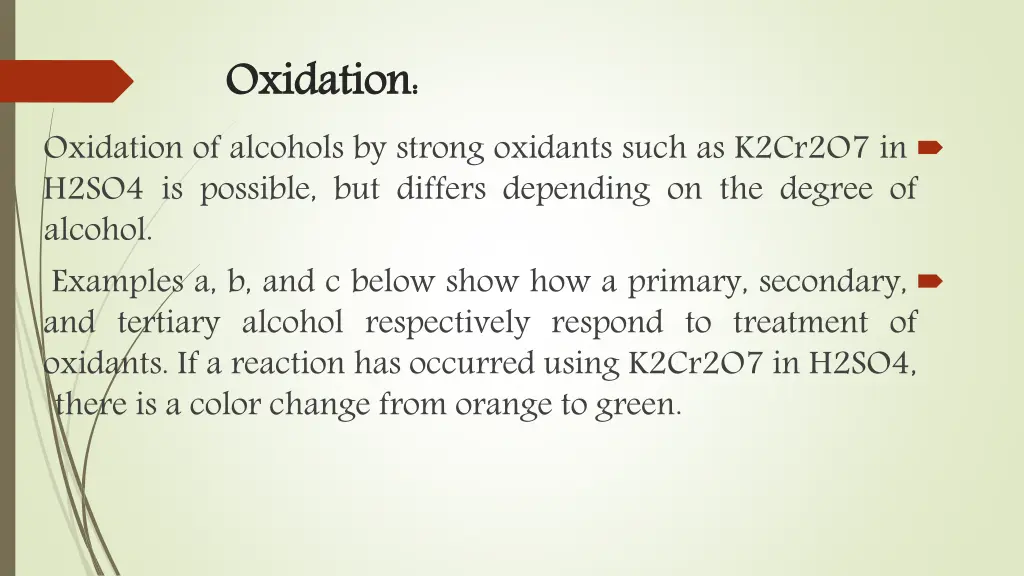 oxidation