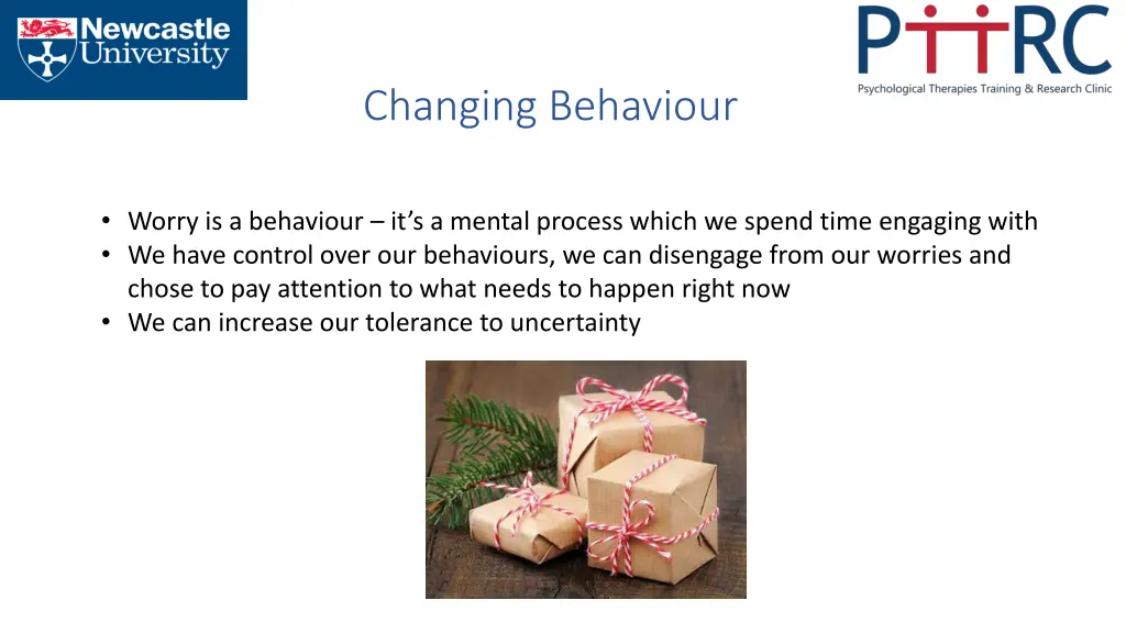 changing behaviour