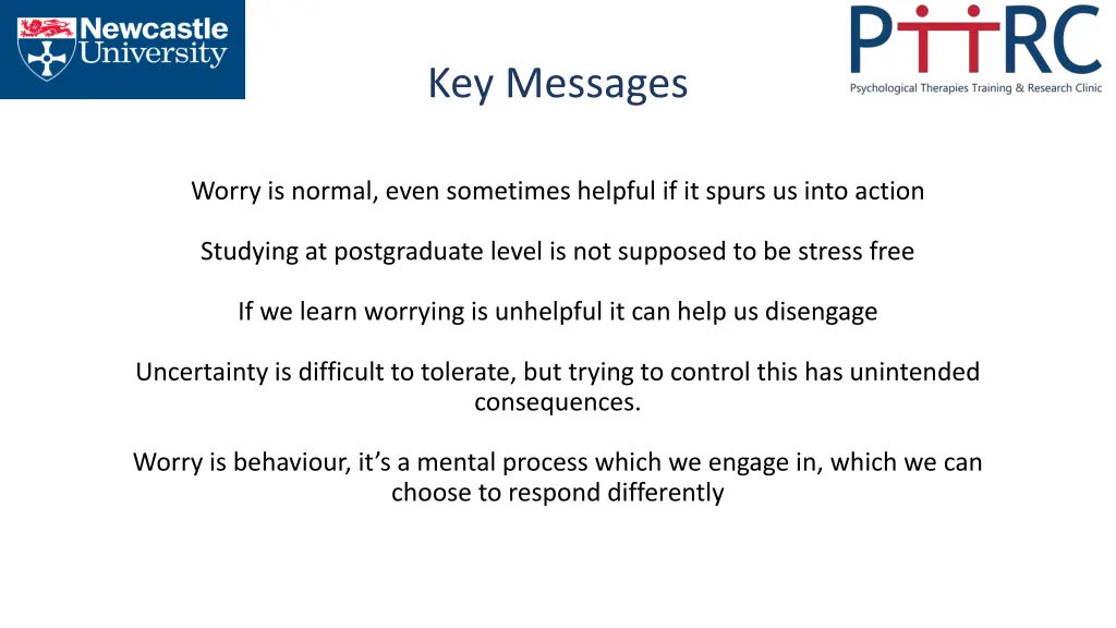 key messages