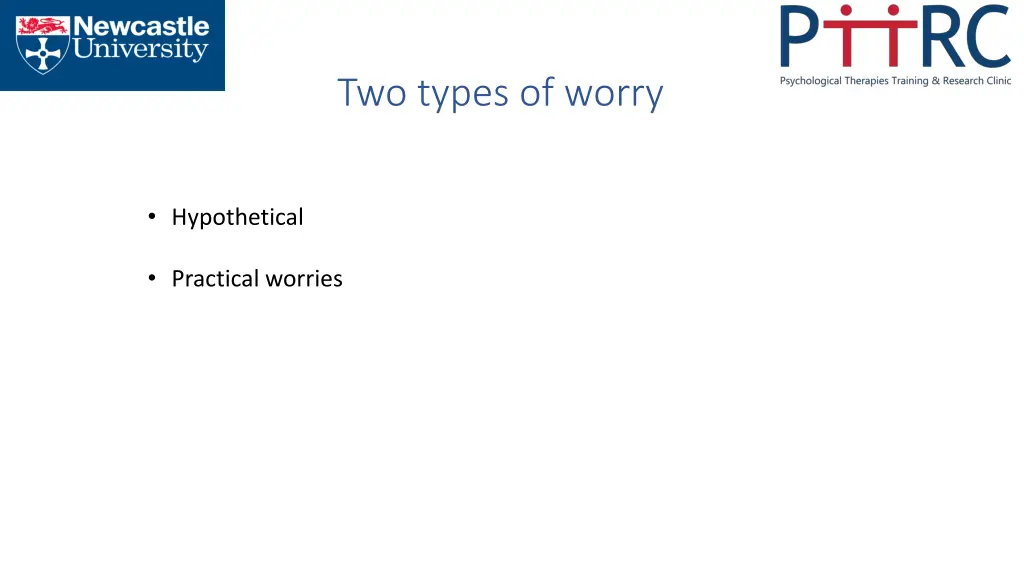 two types of worry