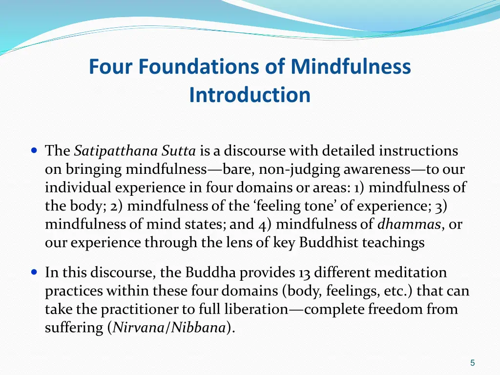 four foundations of mindfulness introduction 3