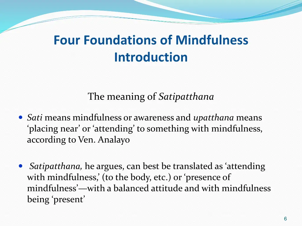 four foundations of mindfulness introduction 4