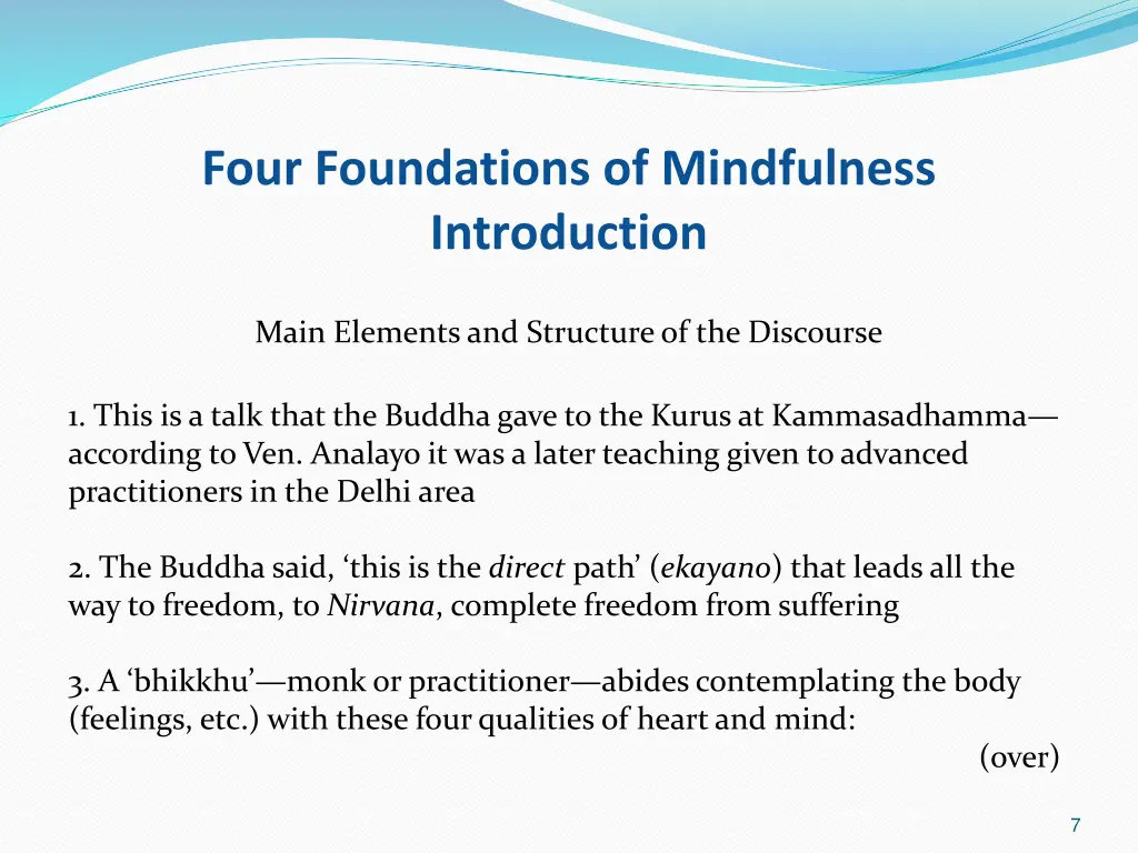 four foundations of mindfulness introduction 5