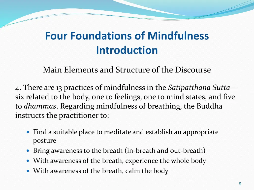 four foundations of mindfulness introduction 7