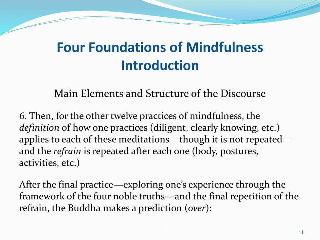 four foundations of mindfulness introduction 9