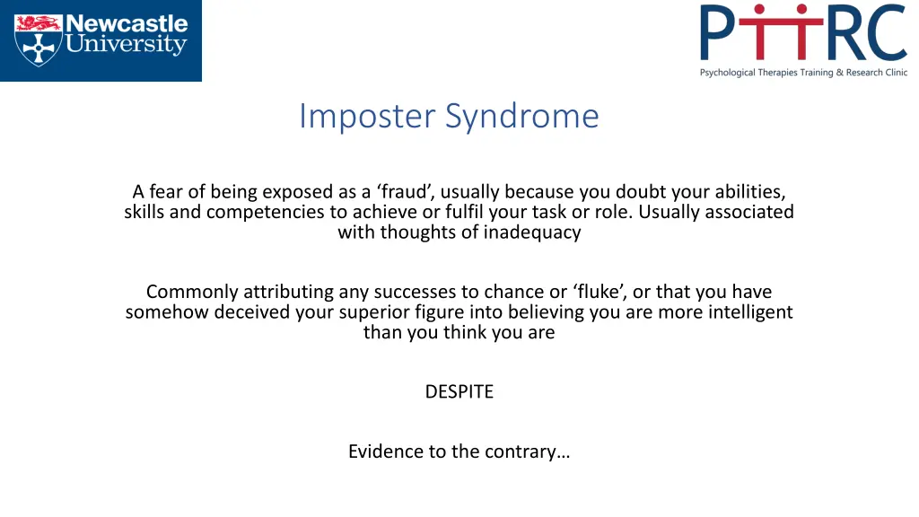 imposter syndrome