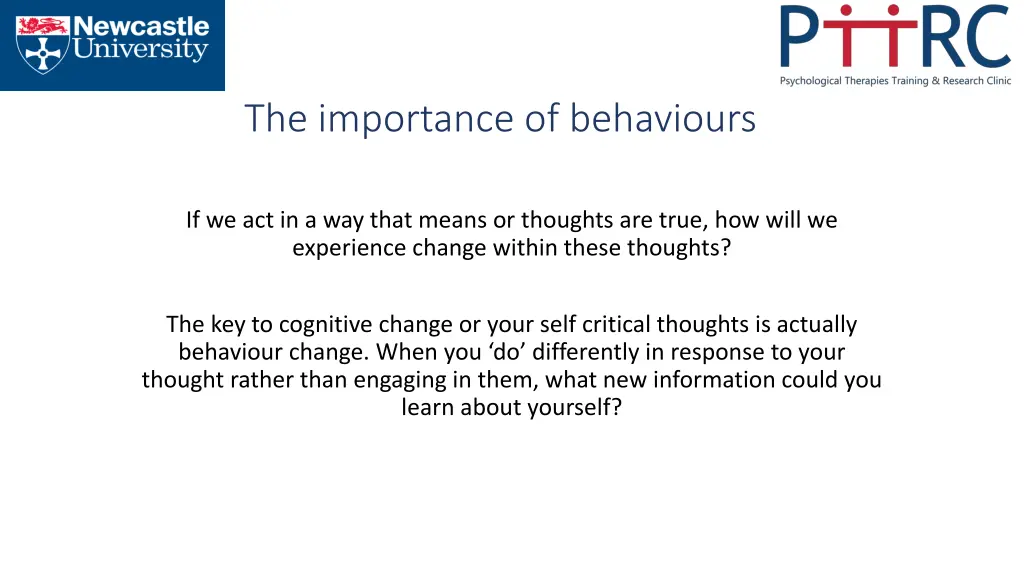 the importance of behaviours 2