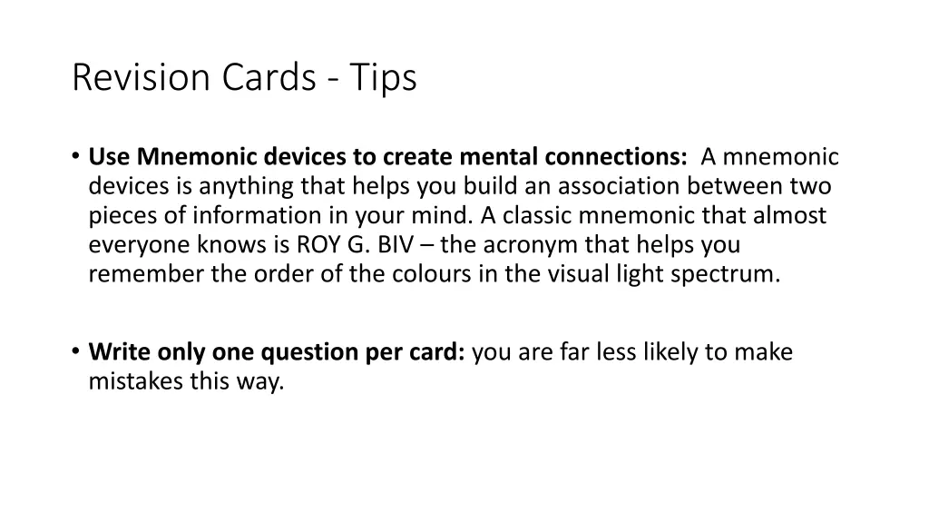 revision cards tips 1