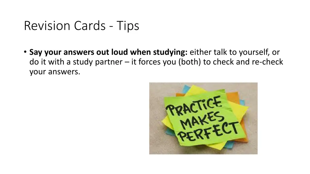 revision cards tips 2