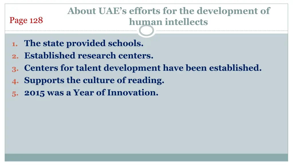 about uae s efforts for the development of human