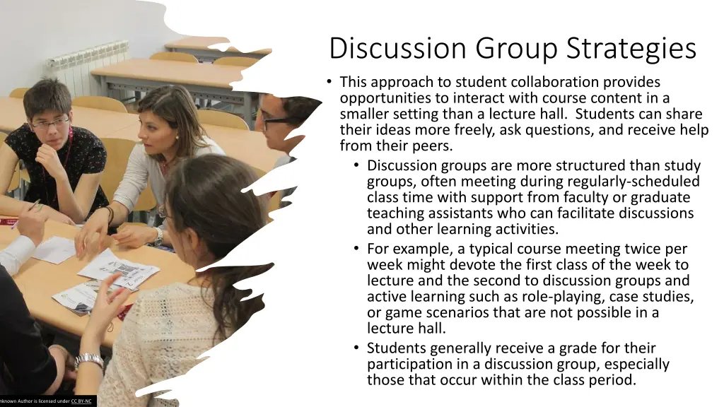 discussion group strategies this approach