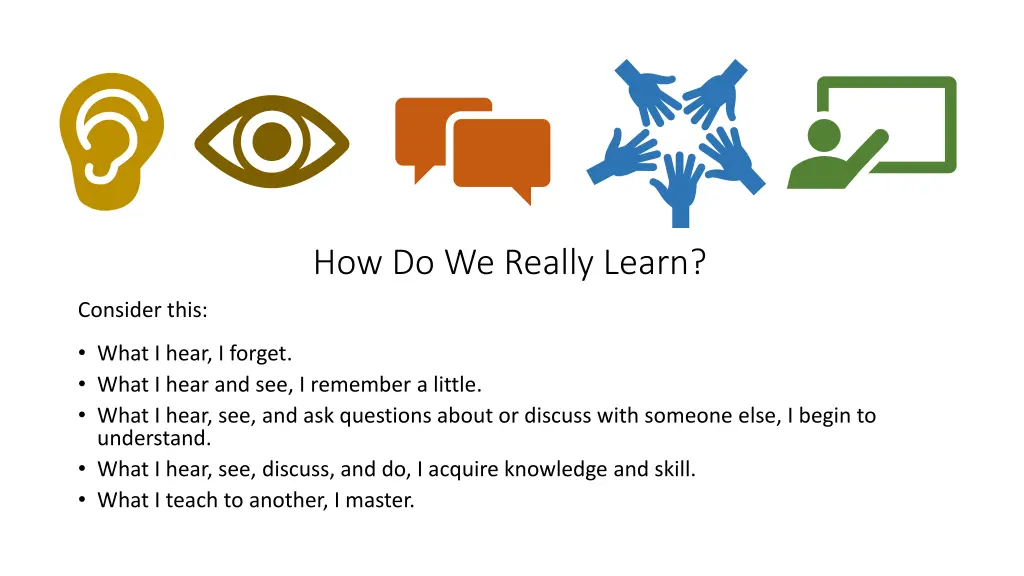 how do we really learn