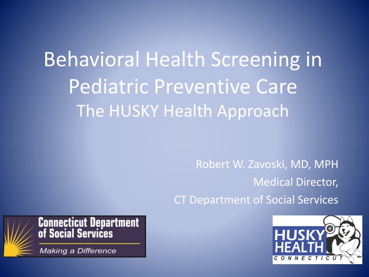 behavioral health screening in pediatric