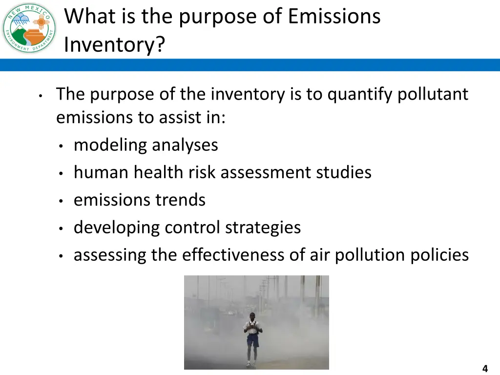 what is the purpose of emissions inventory