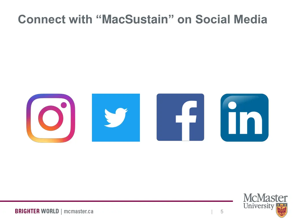 connect with macsustain on social media