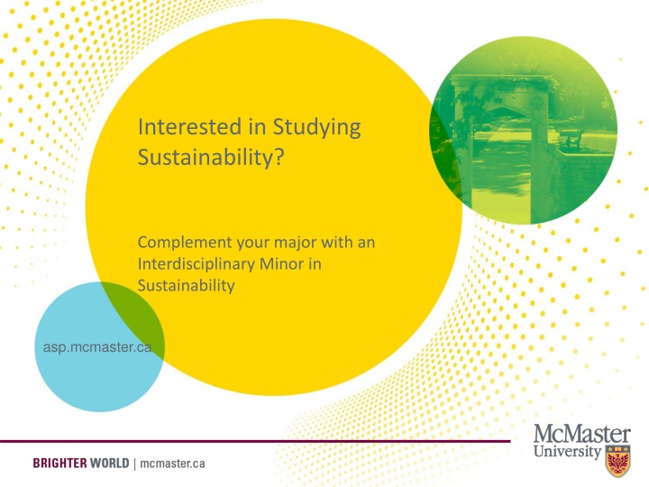 interested in studying sustainability