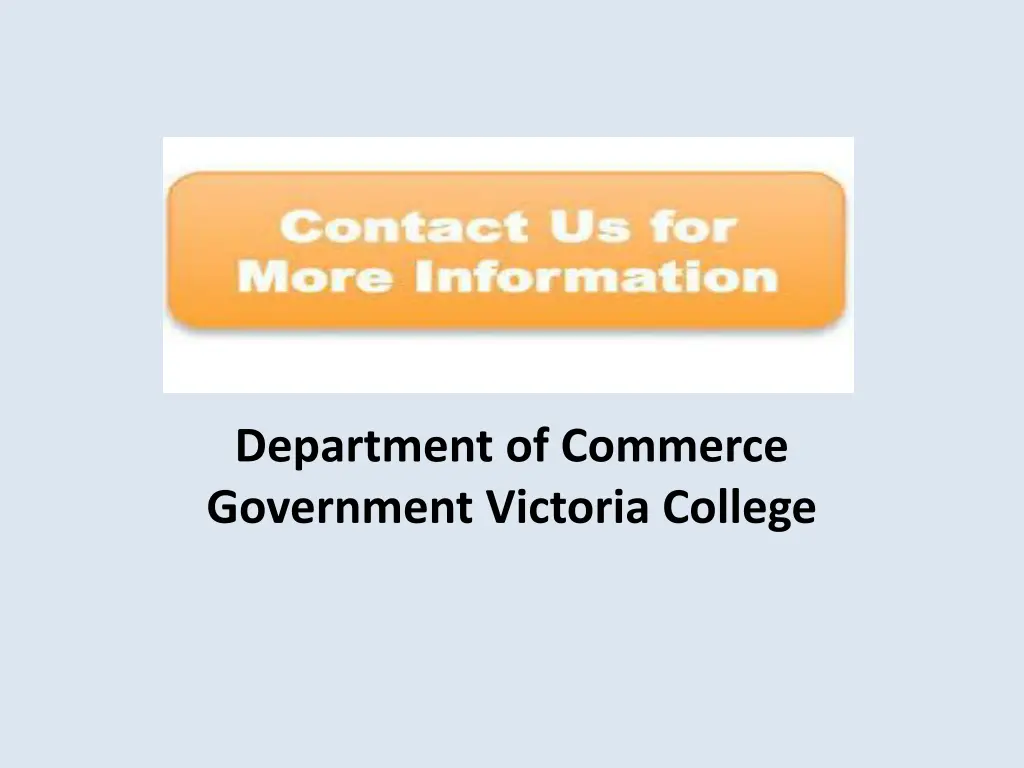 department of commerce government victoria college