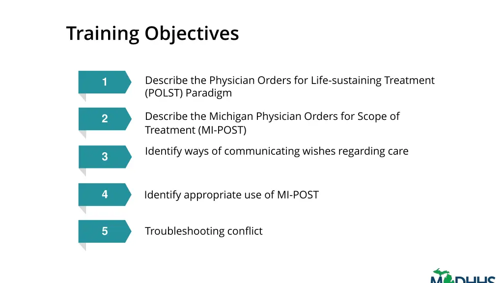 training objectives