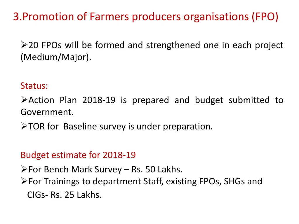 3 promotion of farmers producers organisations fpo