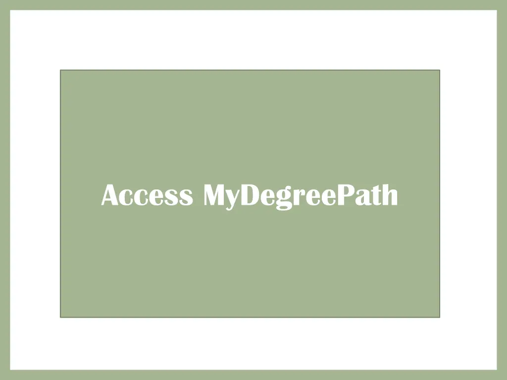 access mydegreepath