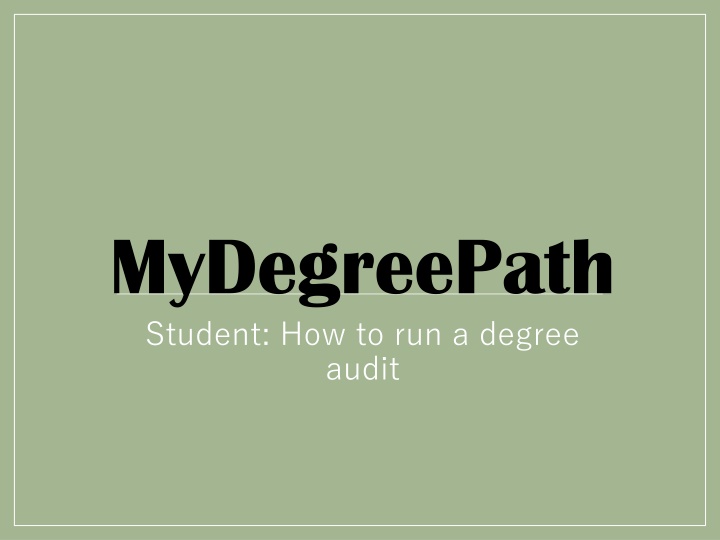 mydegreepath