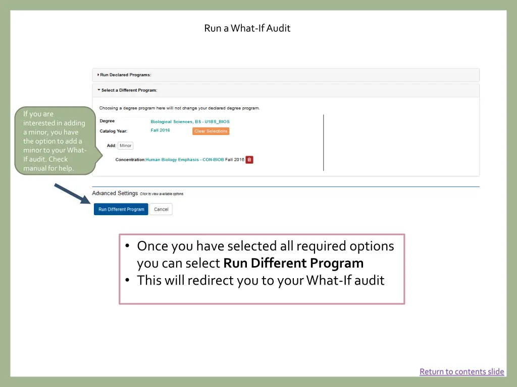 run a what if audit 4