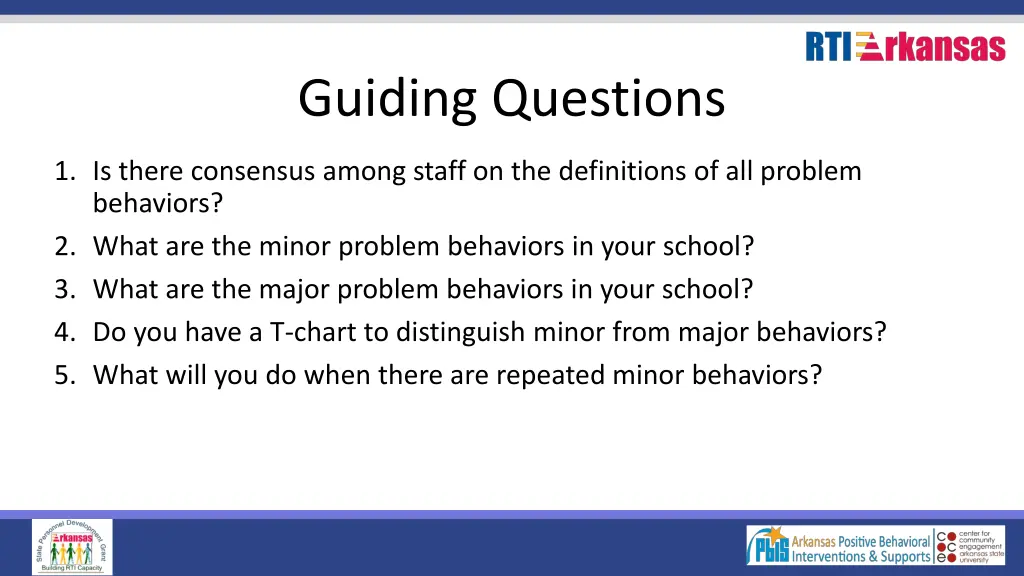 guiding questions