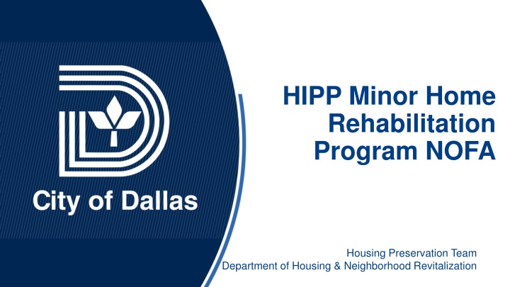 hipp minor home rehabilitation program nofa