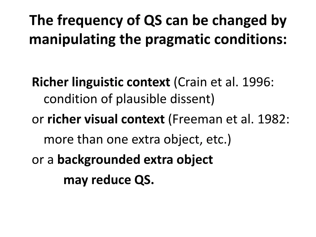 the frequency of qs can be changed