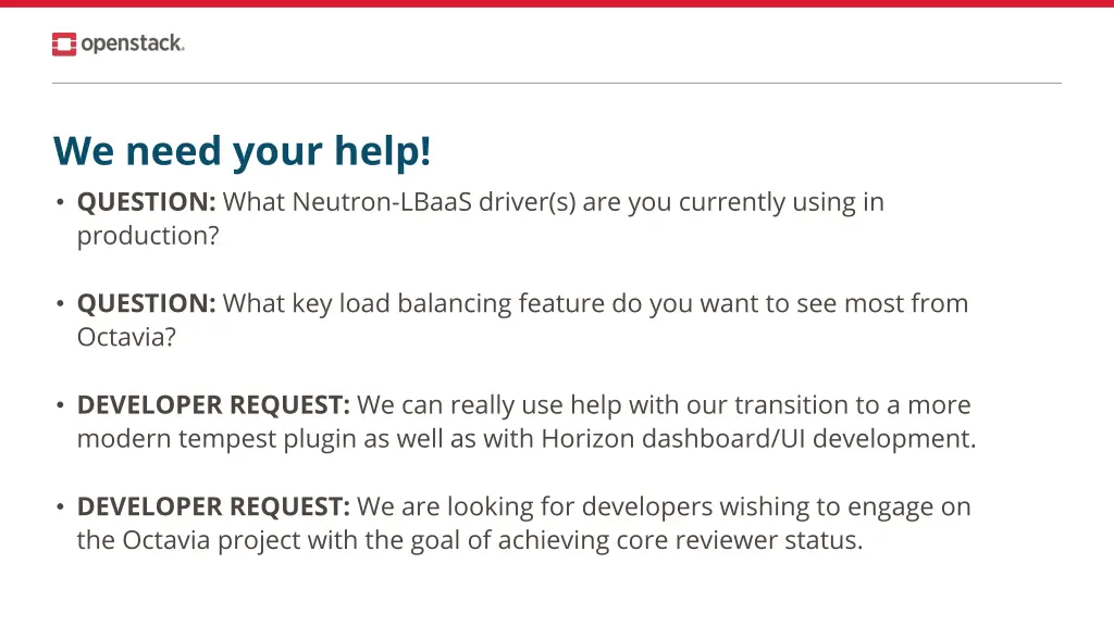 we need your help question what neutron lbaas