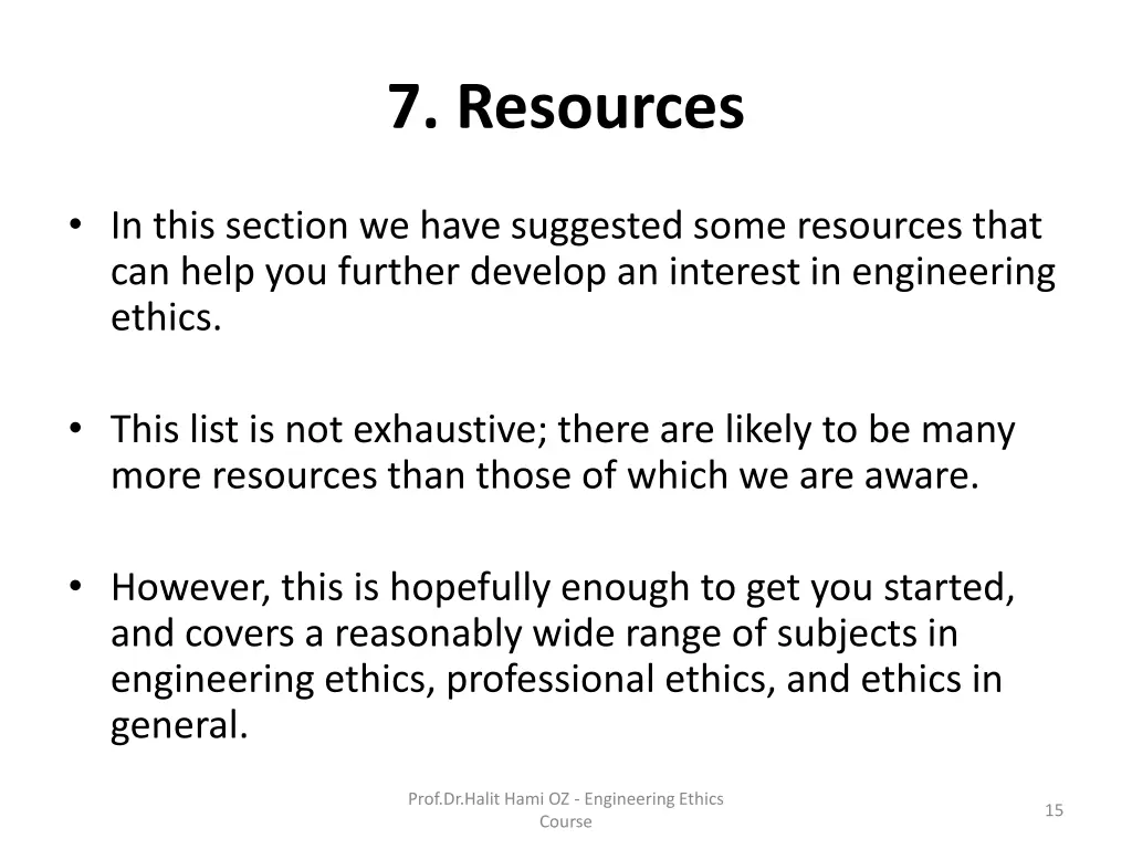 7 resources