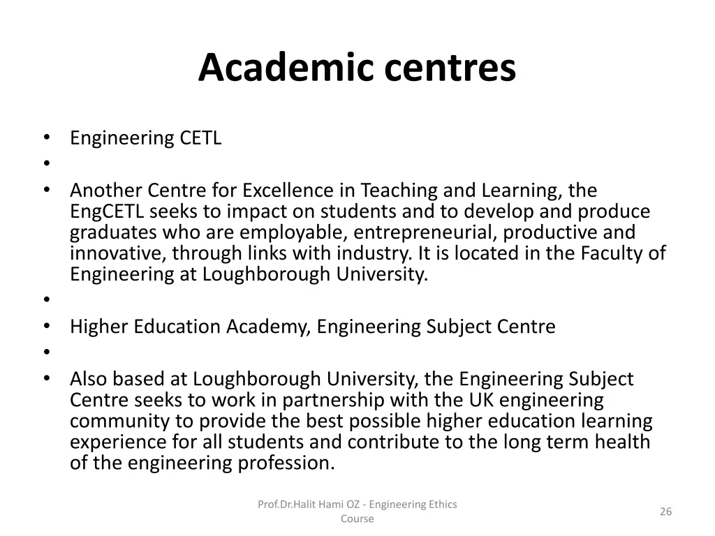 academic centres 1