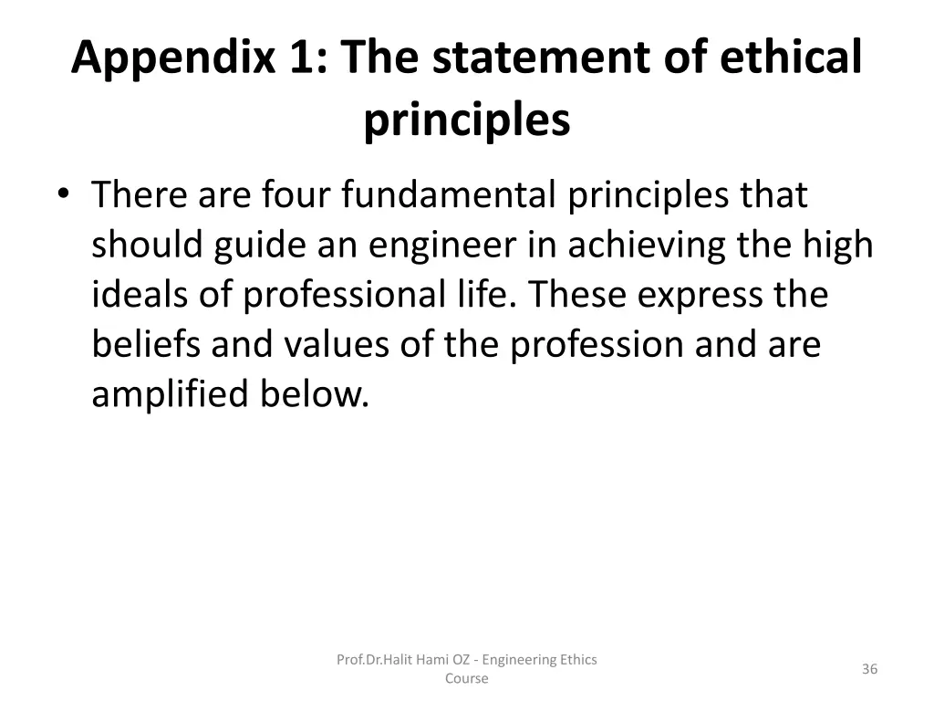 appendix 1 the statement of ethical principles 2