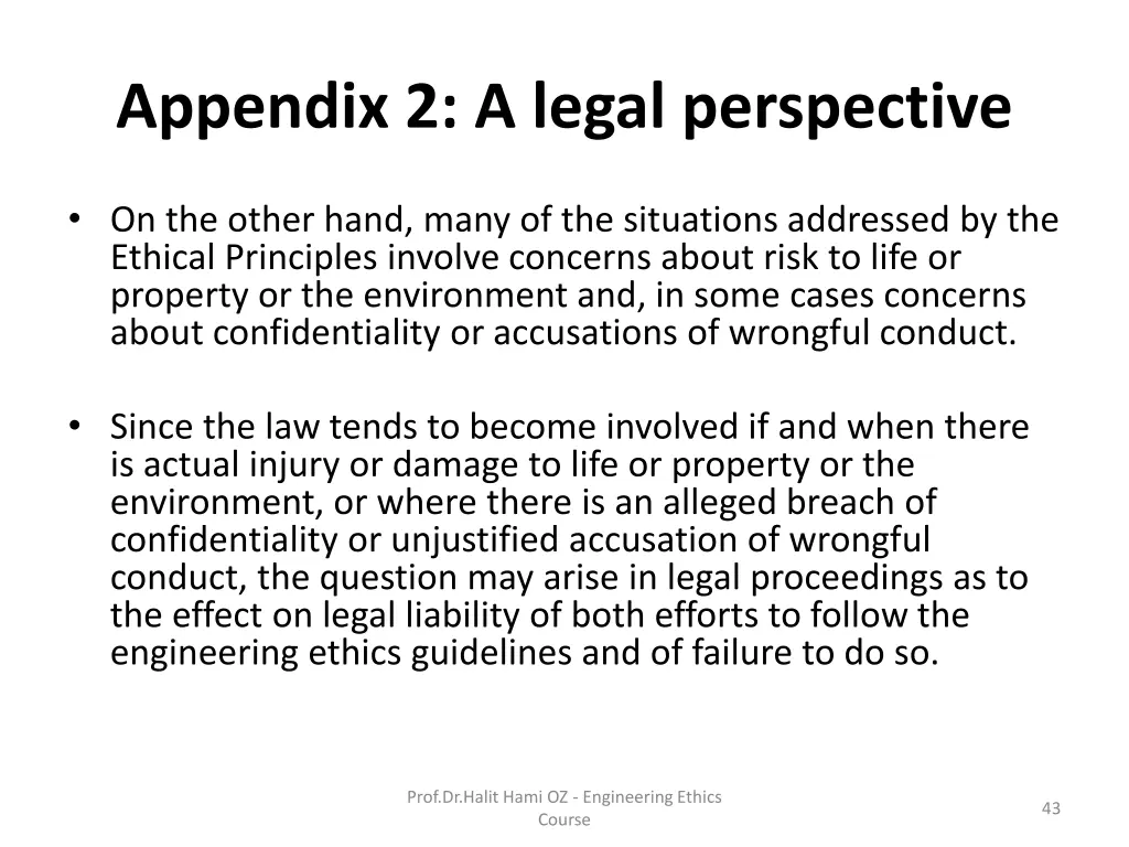 appendix 2 a legal perspective 2