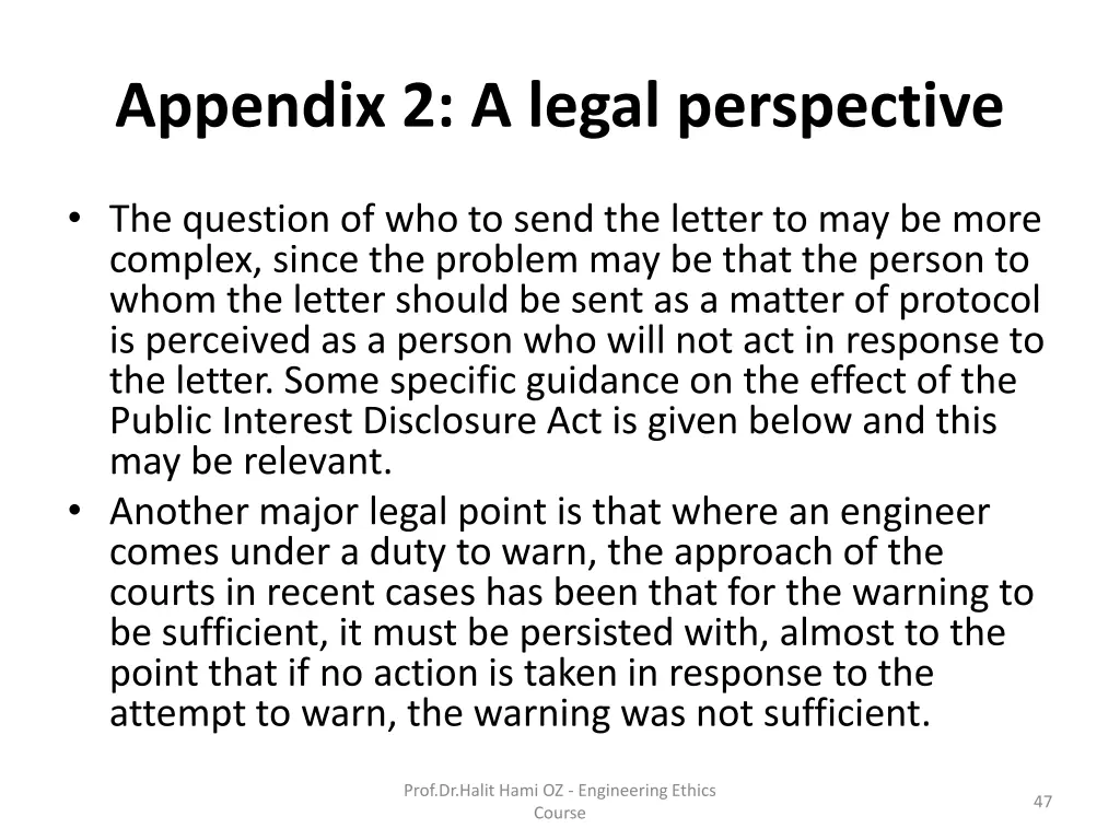 appendix 2 a legal perspective 6