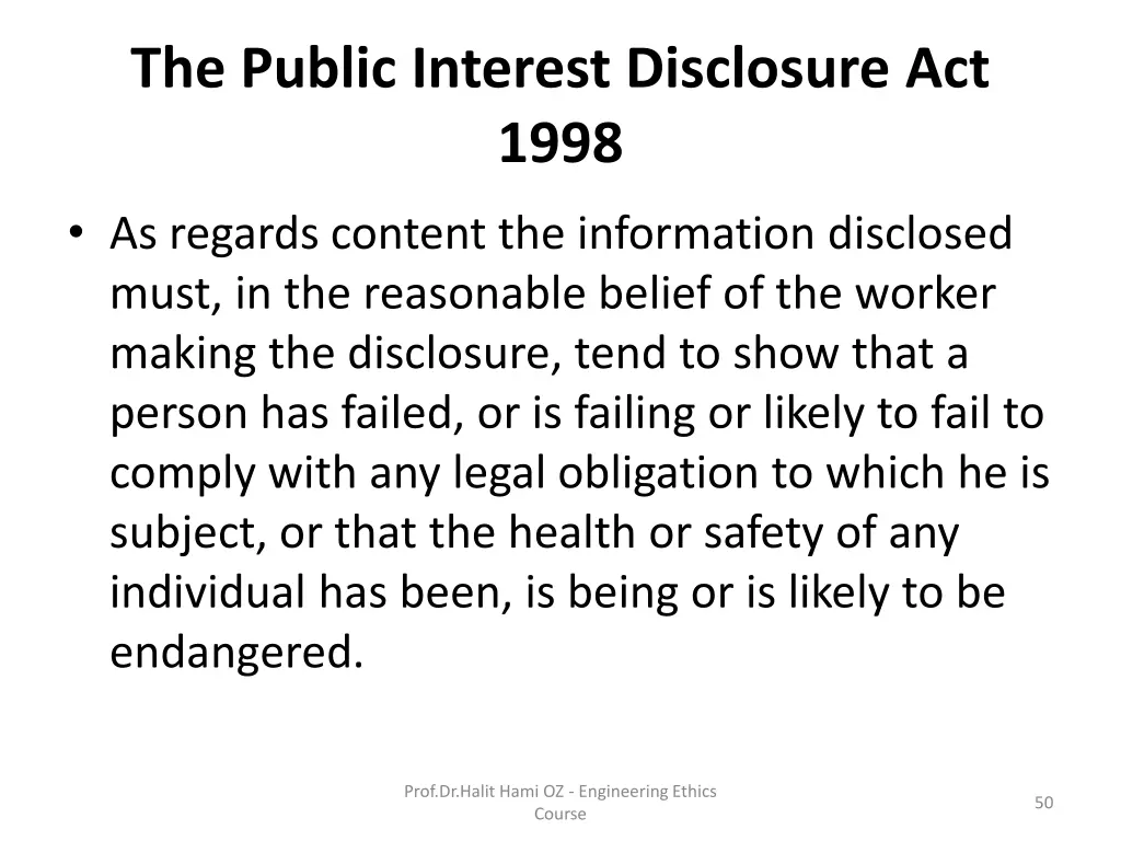 the public interest disclosure act 1998 2