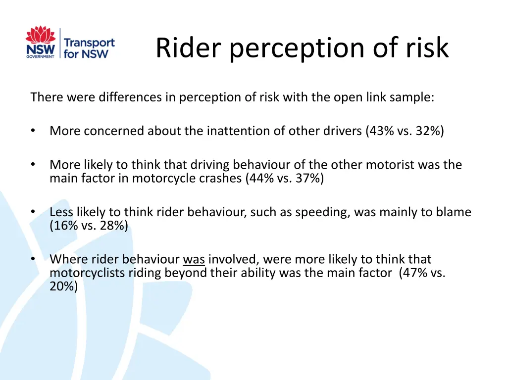 rider perception of risk 1