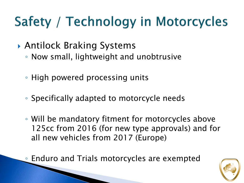 antilock braking systems now small lightweight