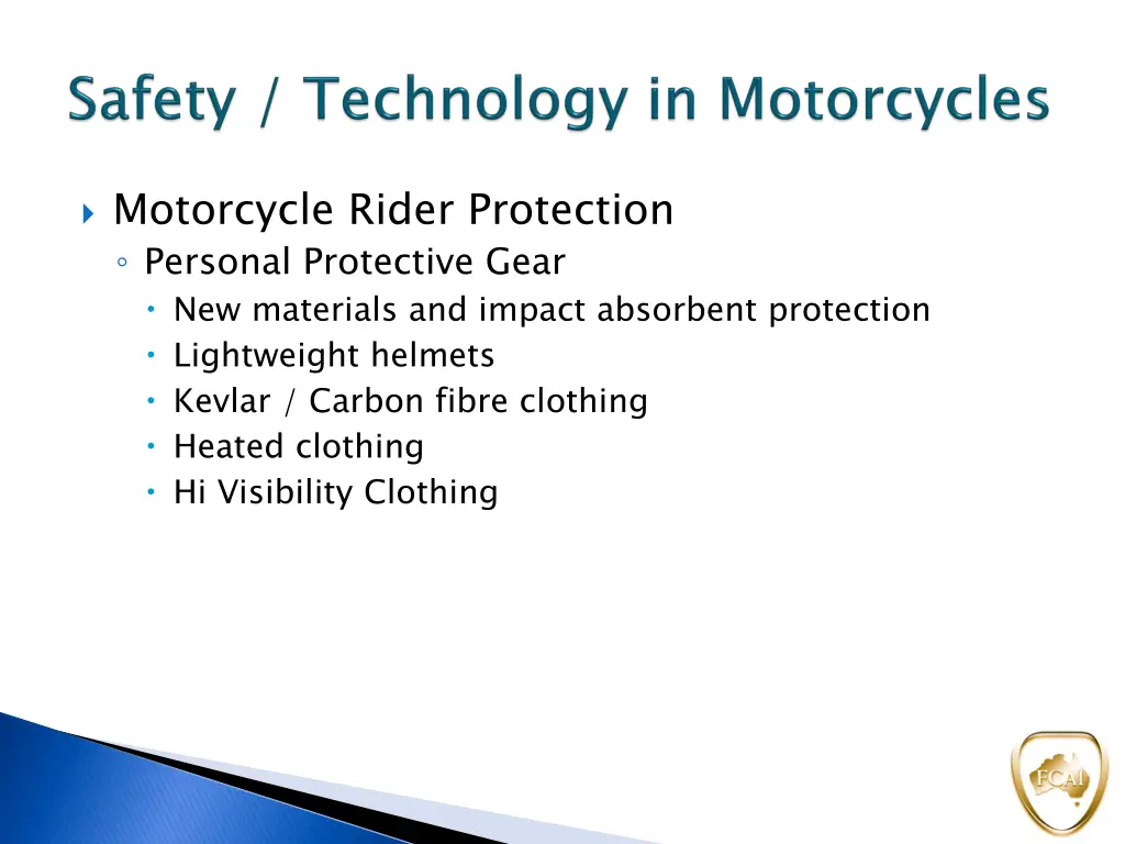 motorcycle rider protection personal protective