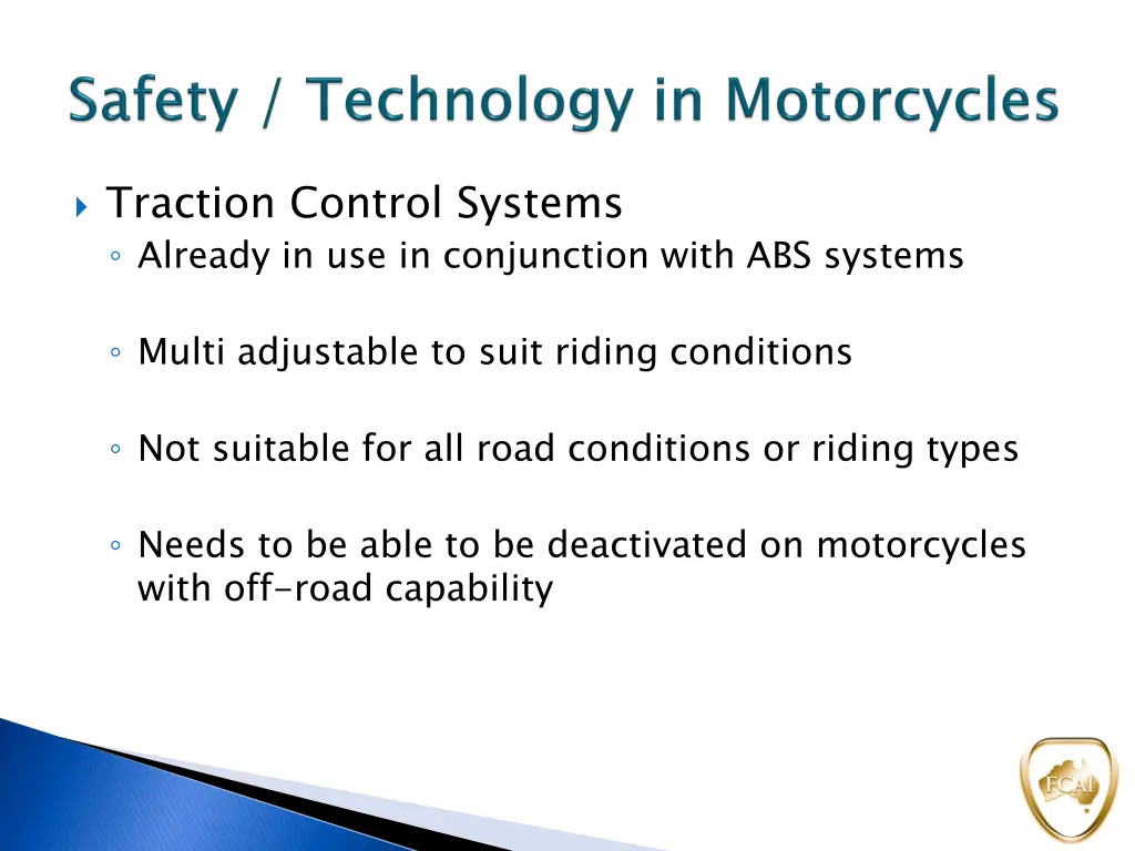 traction control systems already