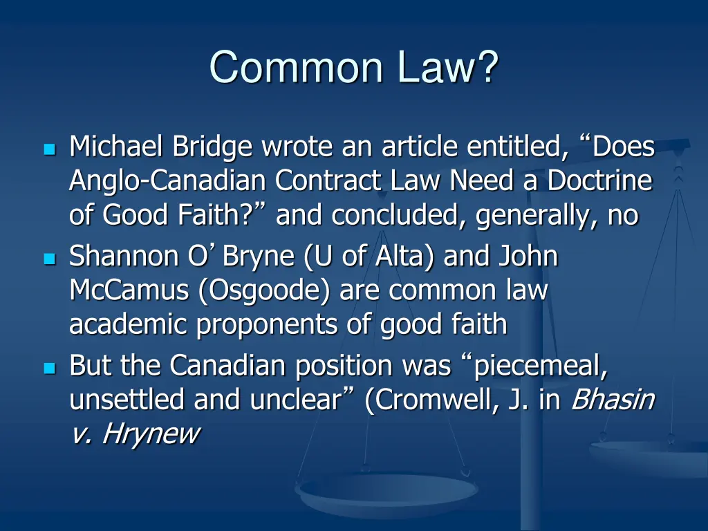 common law 1