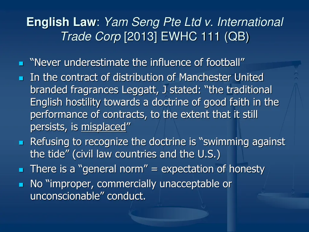 english law yam seng pte ltd v international