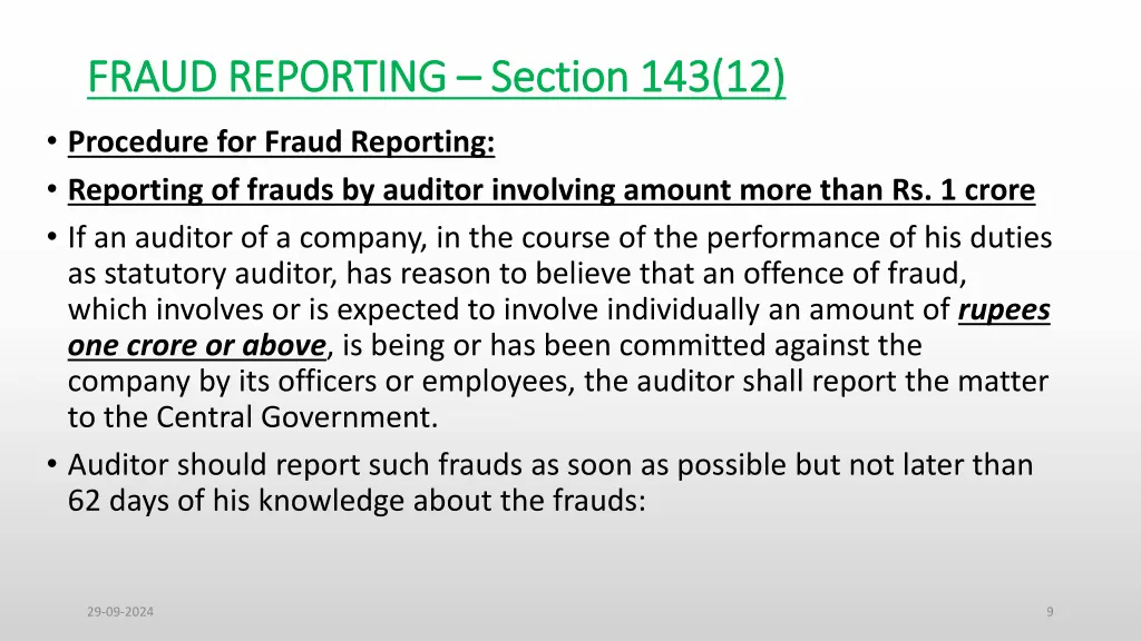 fraud reporting fraud reporting section 143 12