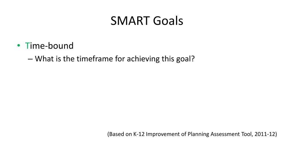 smart goals 5